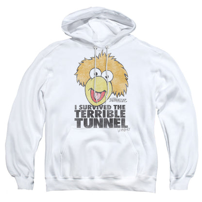 Fraggle Rock Terrible Tunnel Mens Hoodie White