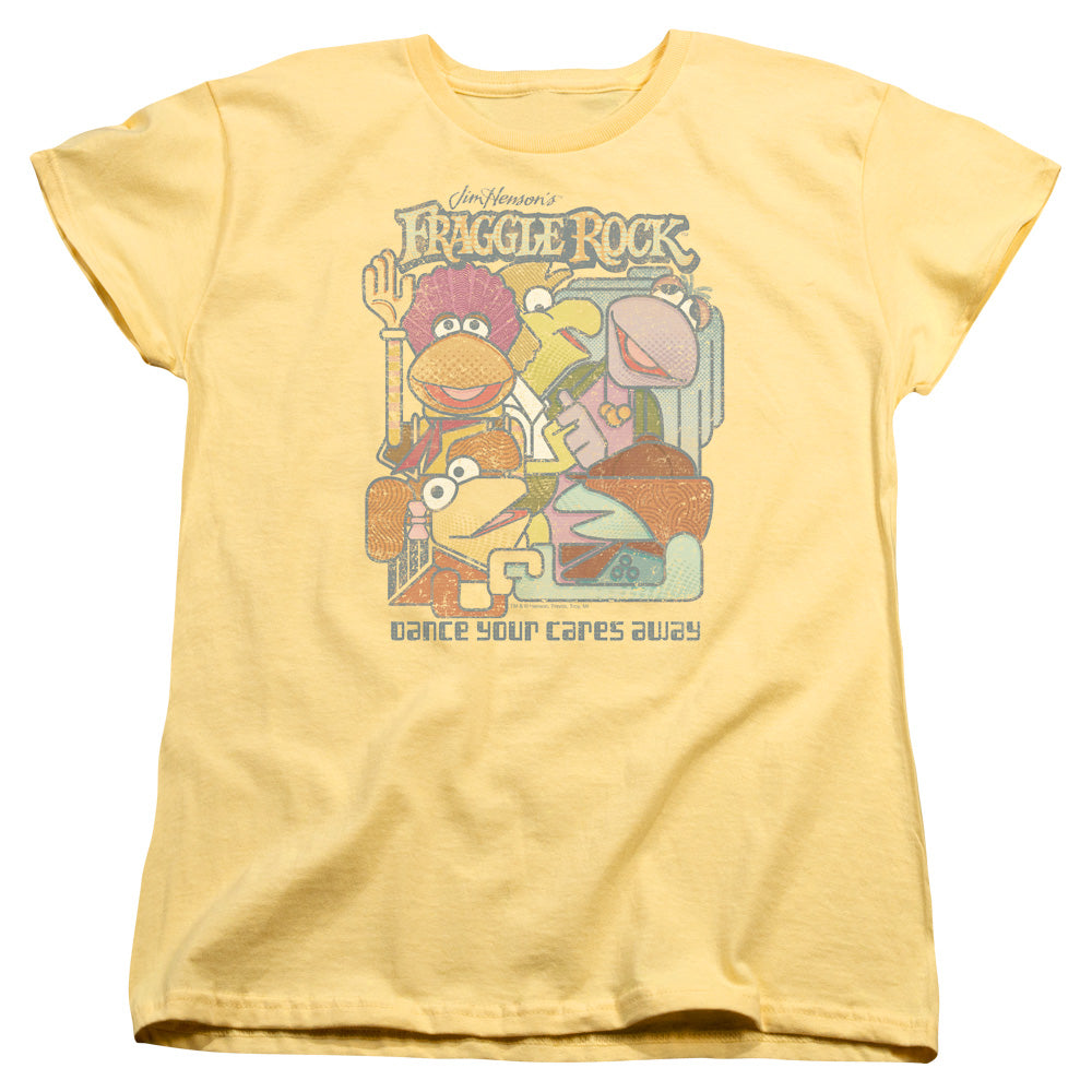 Fraggle Rock Fraggle Abstract Womens T Shirt Banana