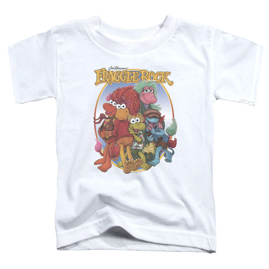 Fraggle Rock Group Hug Toddler Kids Youth T Shirt White