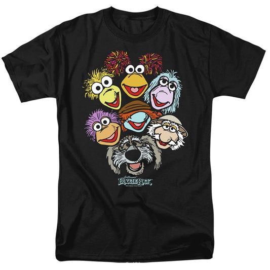 Jim Henson - Fraggle Rock Fraggle Flock Mens T Shirt Black Officially Licensed