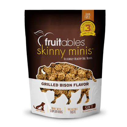 Fruitables Skinny Minis Grilled Bison Dog Treats (5oz)