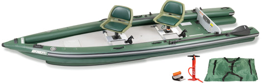 The FSK16 FishSkiff™ Inflatable Fishing Boat - 2 Person Swivel Seat Package