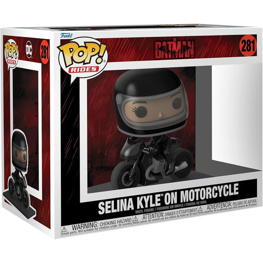 Funko Pop! Ride Deluxe The Batman - Selina Kyle (Catwoman) on Motorcycle Vinyl Figure #281