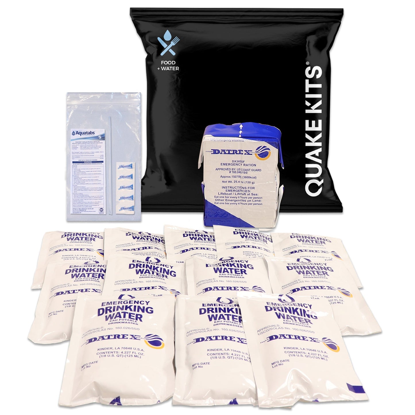 Quake Kits Food and Water Pack