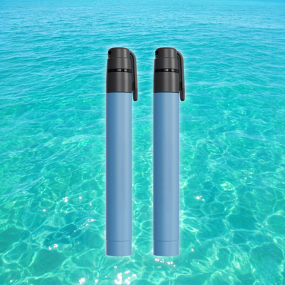 Ultra Compact Water Purification Straw - HygieniSafe® - 2 Pack