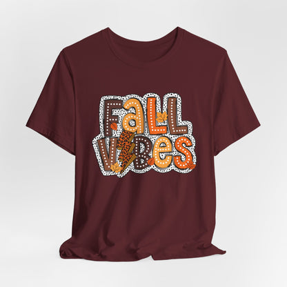 Fall Vibes Colorful  Fall Adult Shirt