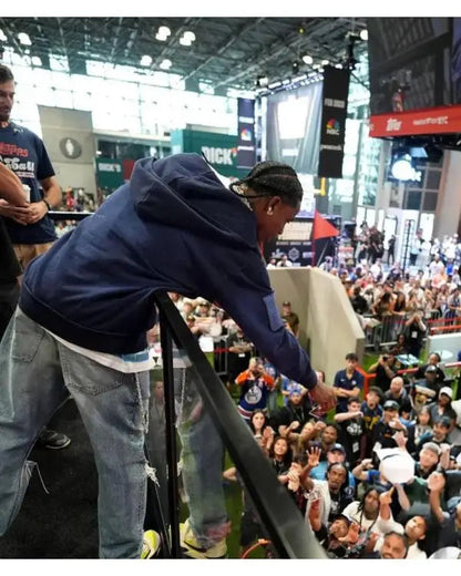 Travis Scott Fanatics Fest NYC 2025 Blue Hoodie