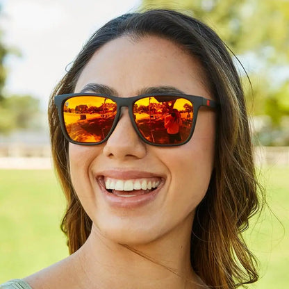 Matte Black / Red Sunset Fast Lanes