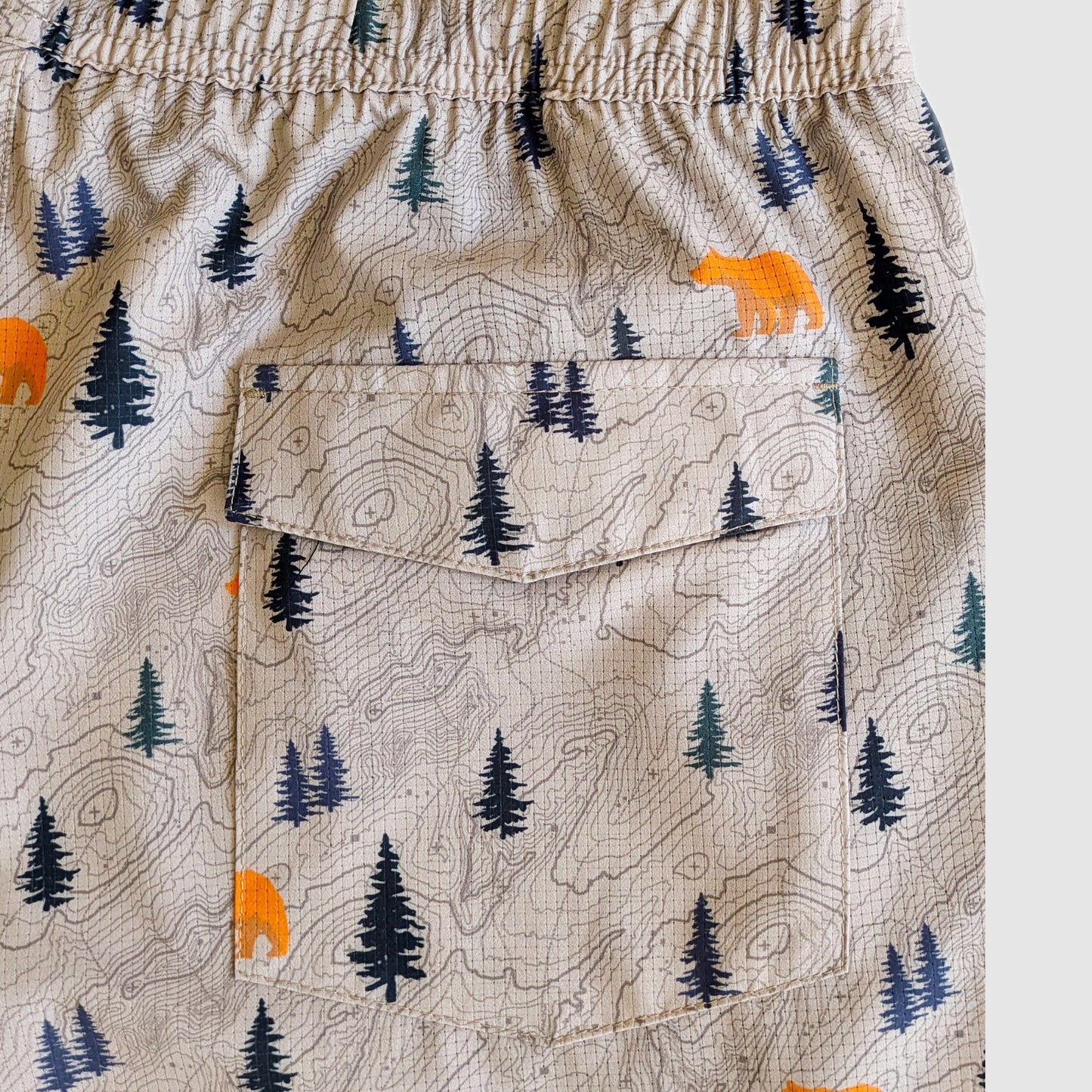 Langley Tech Short - Khaki/Bear