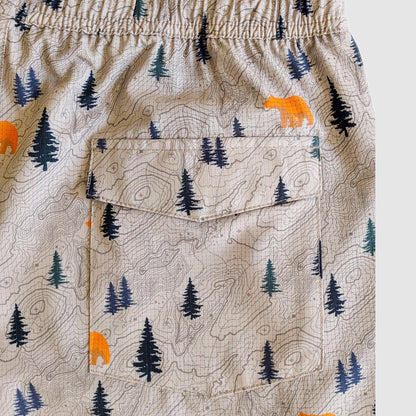 Langley Tech Short - Khaki/Bear