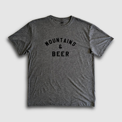Mountains & Beer Sustainable Tee - Dark Heather Gray
