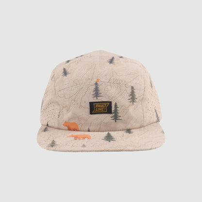 Bridgeport 5-Panel Camper Hat - Khaki/Bear