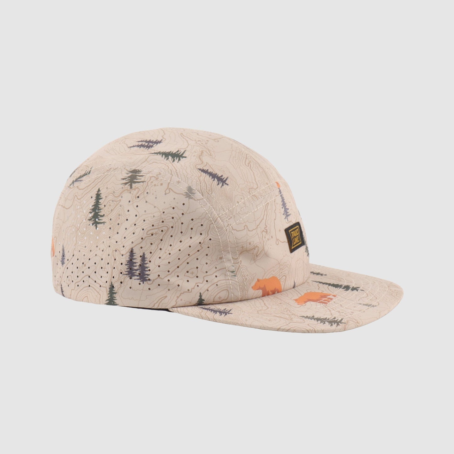 Bridgeport 5-Panel Camper Hat - Khaki/Bear