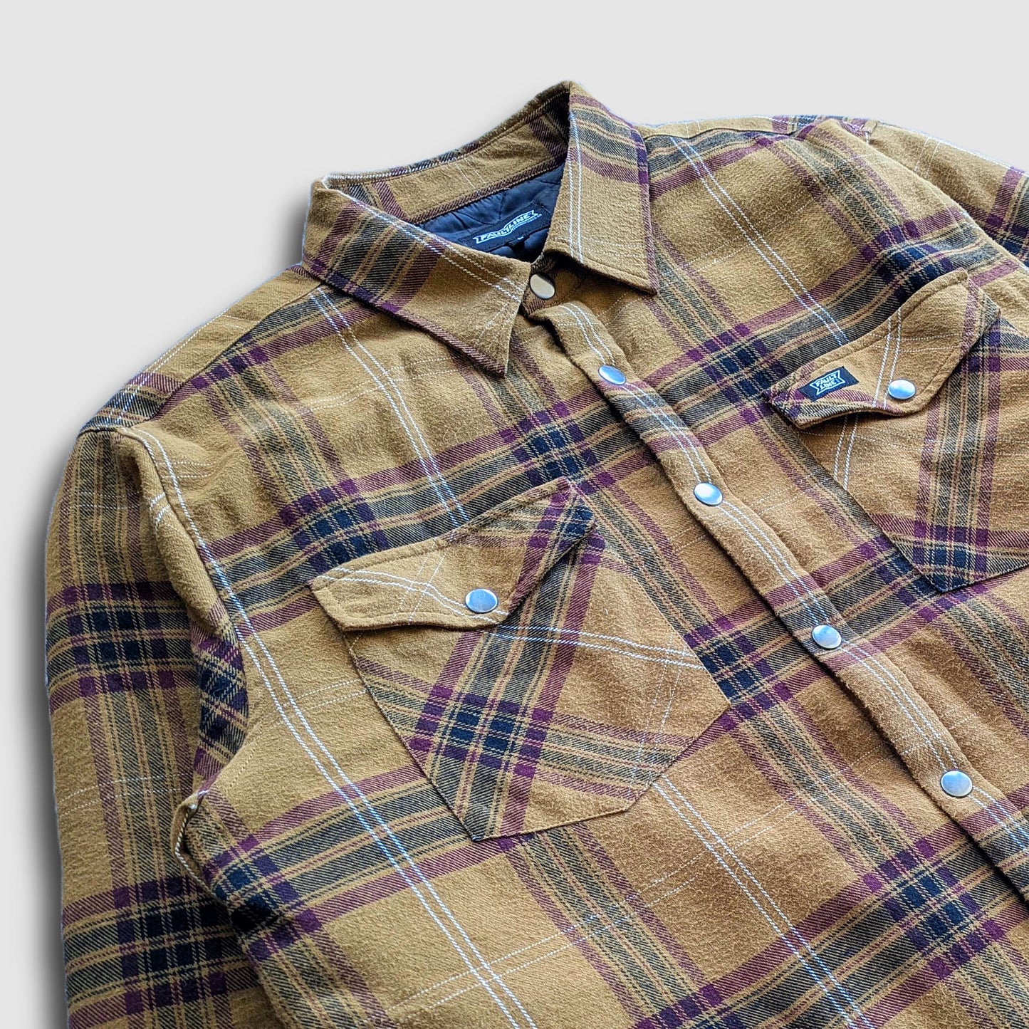 Juniper Insulated Flannel Shirt- Dijon/Maroon