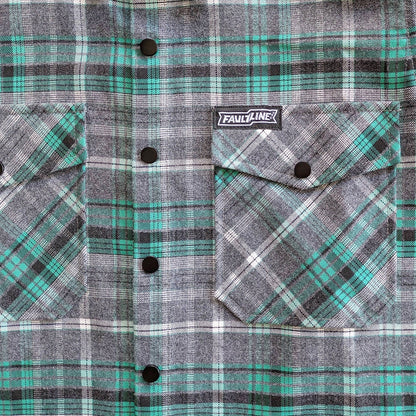 Women's Highland Tech Flannel - Gray/Seafoam