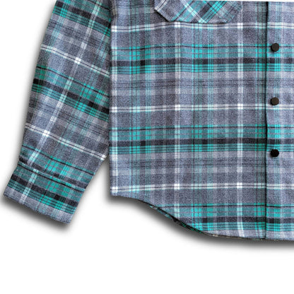 Women's Highland Tech Flannel - Gray/Seafoam