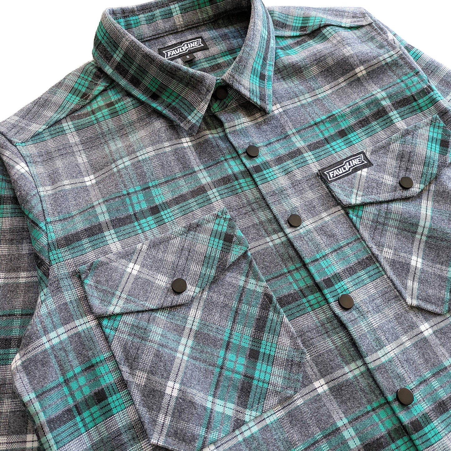 Women's Highland Tech Flannel - Gray/Seafoam
