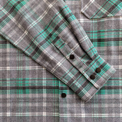 Women's Highland Tech Flannel - Gray/Seafoam