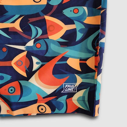 Crowley Stretch Short - Fish Deco