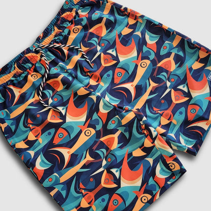 Crowley Stretch Short - Fish Deco