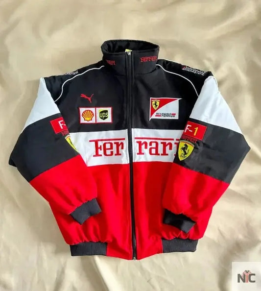 Ferrari F1 90s Vintage Racing Bomber Jacket