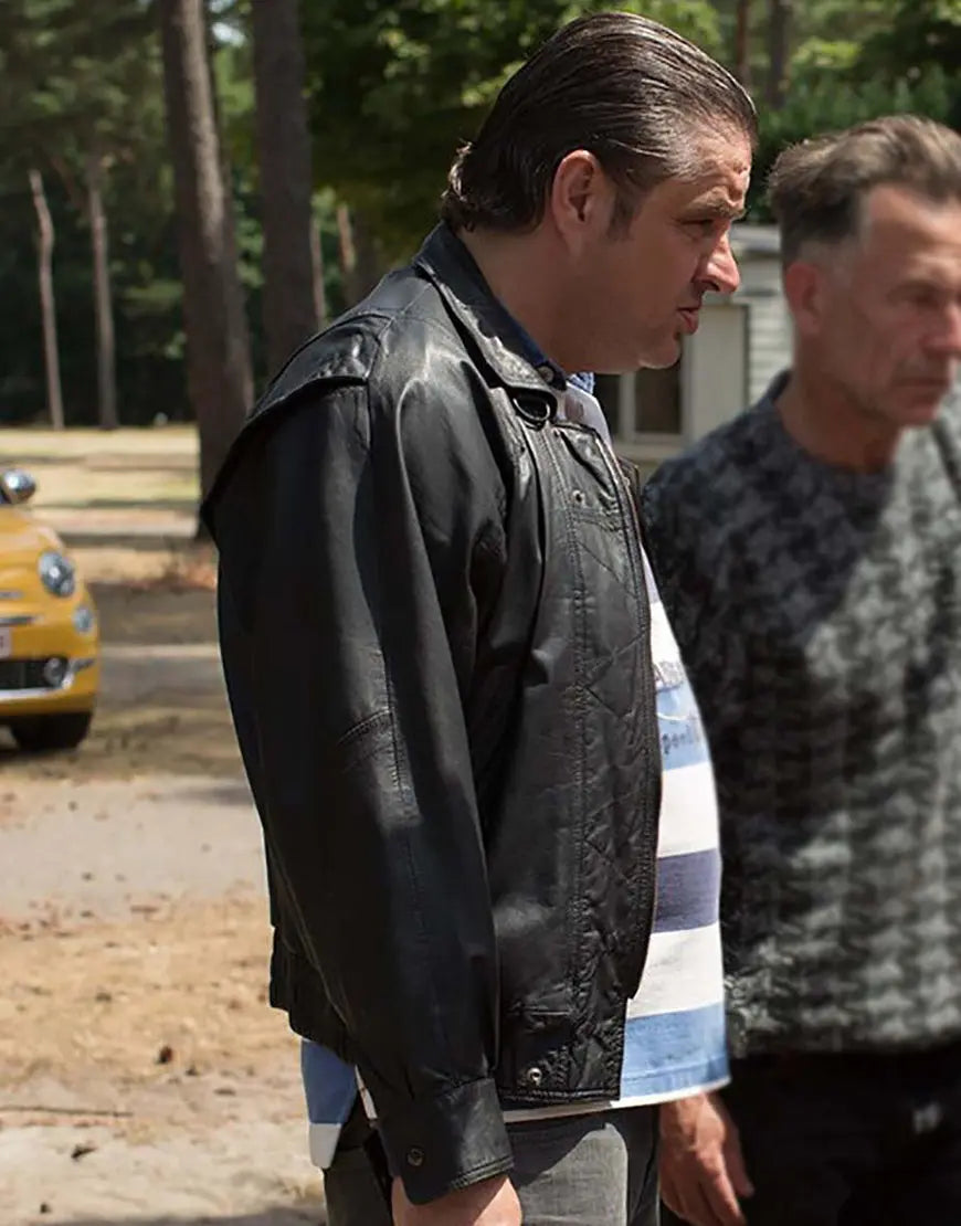 Ferry The Series 2023 Frank Lammers Black Leather Jacket