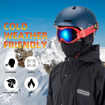 ROCKBROS Winter Ski Mask with Filter Pocket, Full Face Balaclava for Men Women