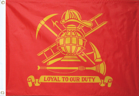 Firefighter Loyal To Our Duty Outdoor Flag