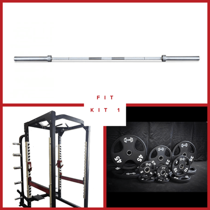 Power Cage Complete Weight Set - Muscle D Fitness - Commercial Squat Rack - Functional Pull-Up Bar - 10 Weight Storage Pegs - Power Rack