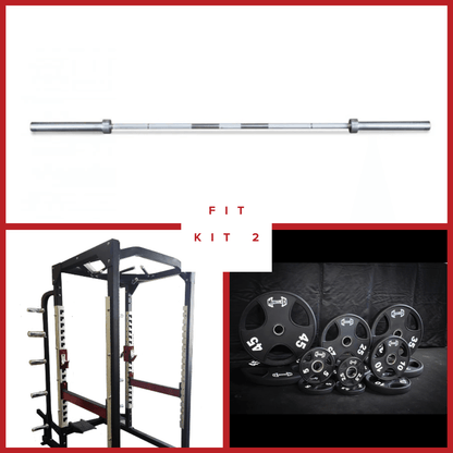 Power Cage Complete Weight Set - Muscle D Fitness - Commercial Squat Rack - Functional Pull-Up Bar - 10 Weight Storage Pegs - Power Rack