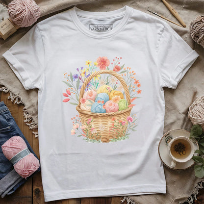 Floral Yarn Basket T-shirt