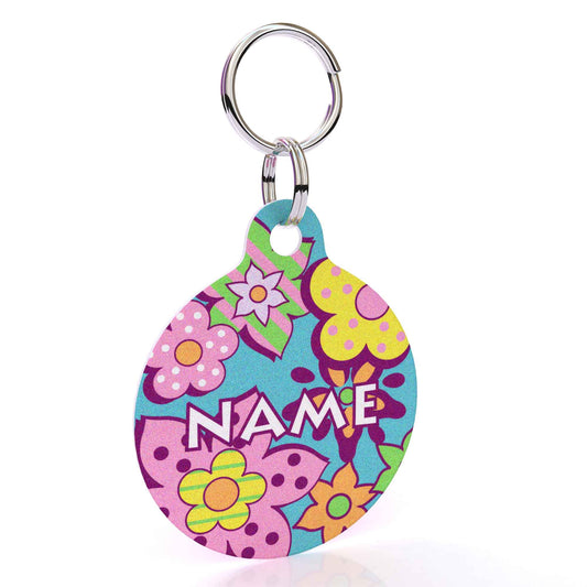 Flower Power HD Dog ID Tag
