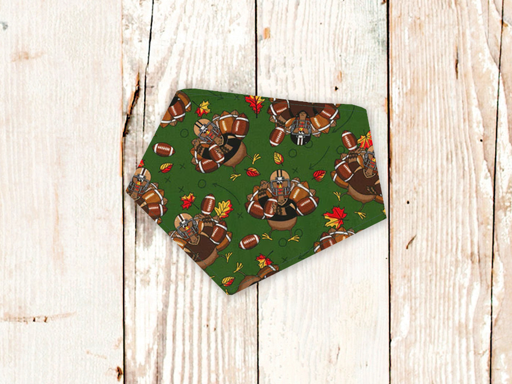"Football Turkeys" Dog Bandana