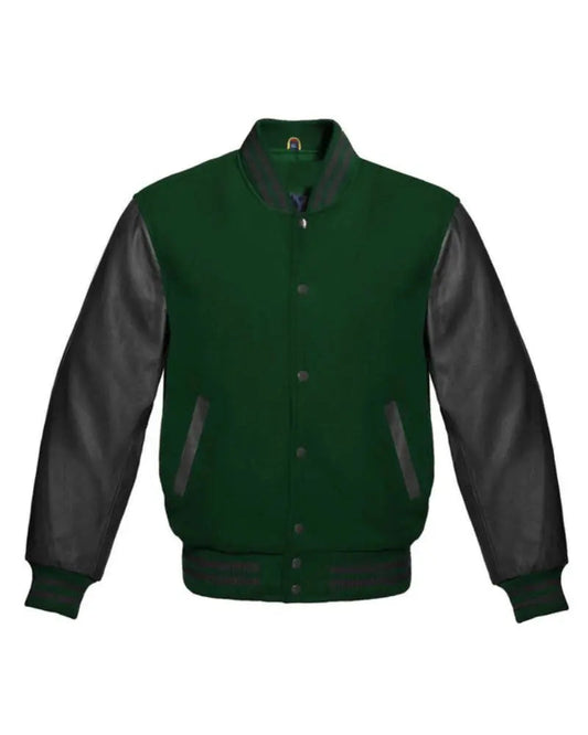 Forest Green Varsity Jacket