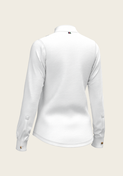Short Pleated Long Sleeve Show Shirt