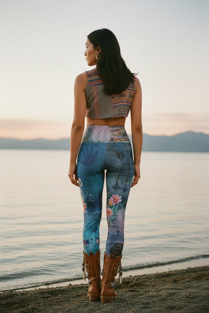 Founding Feathers High Waisted Leggings