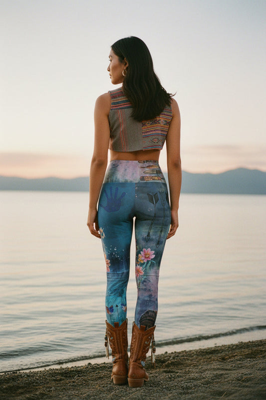 Founding Feathers High Waisted Leggings