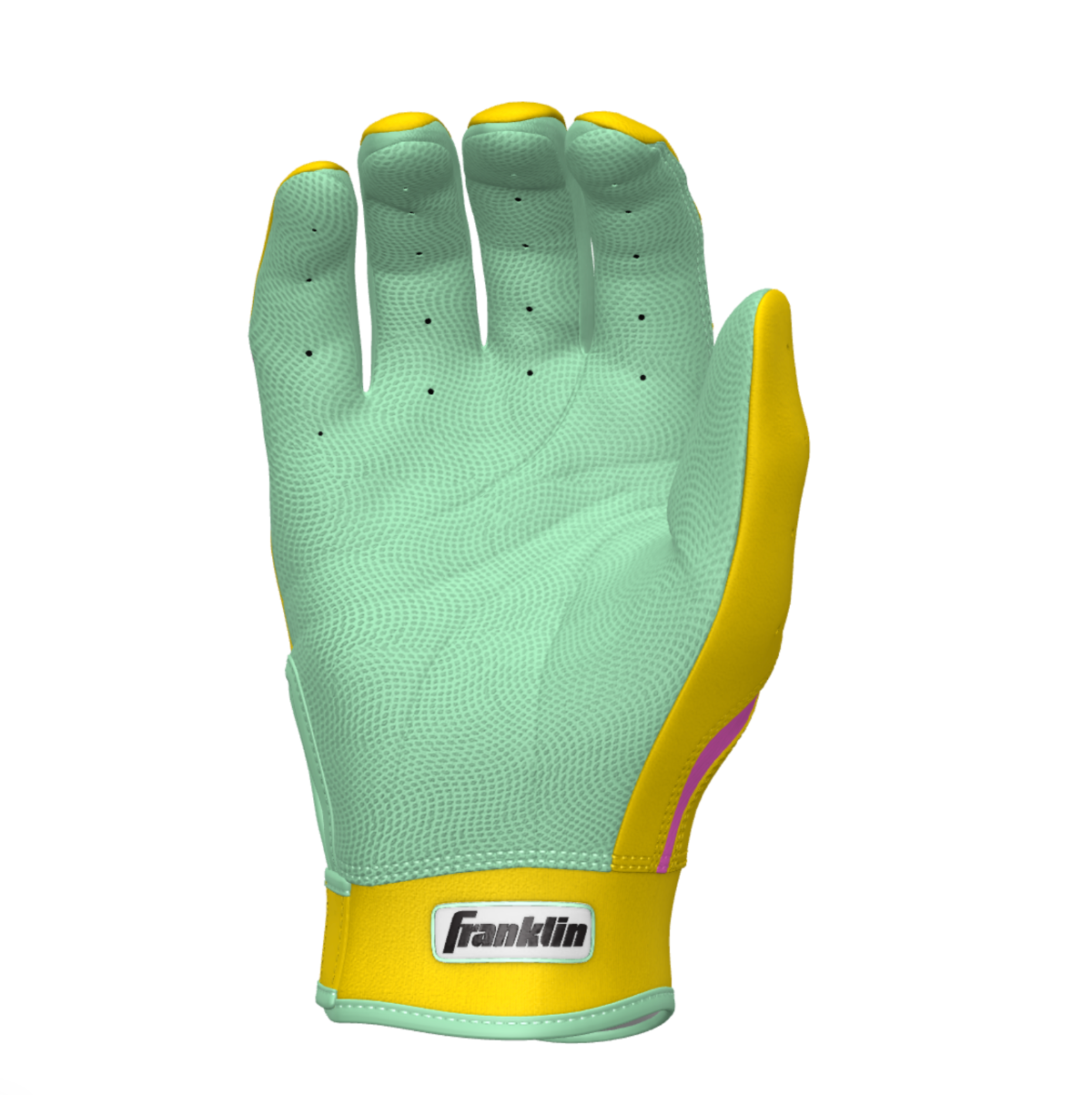 Franklin CFX PRO CUSTOM Batting Gloves - Yellow/Mint