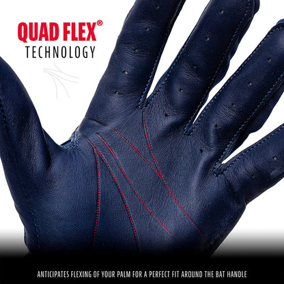 Franklin Natural ® II HI-LITE Batting Gloves - Navy