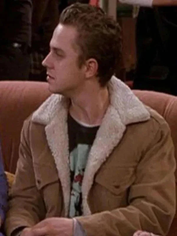 Friends S04 Frank Buffay Jr Brown Shearling Jacket
