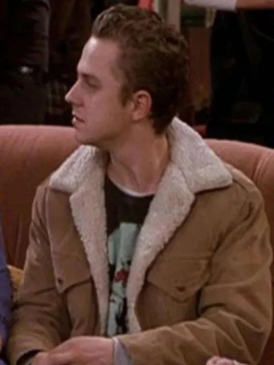 Friends S04 Frank Buffay Jr Brown Shearling Jacket