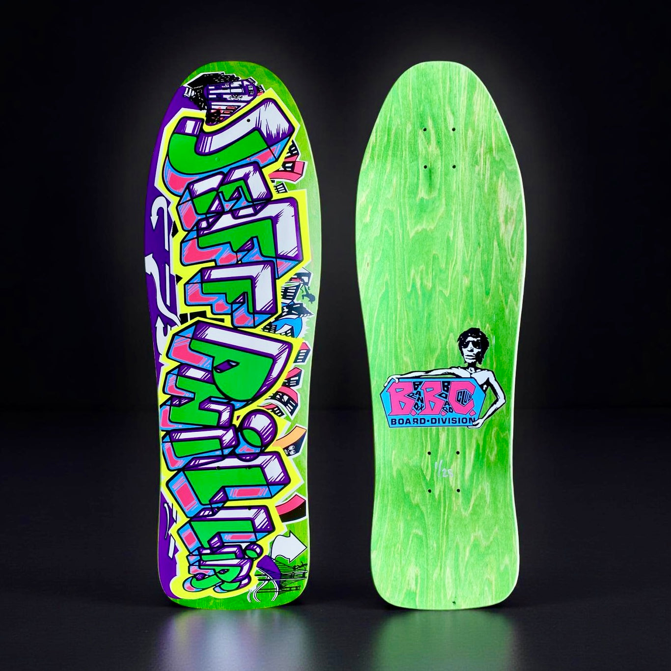 Jeff Phillips GRAFFITI Limited Edition, HAND PAINTED BBC Deck (1 of 25)