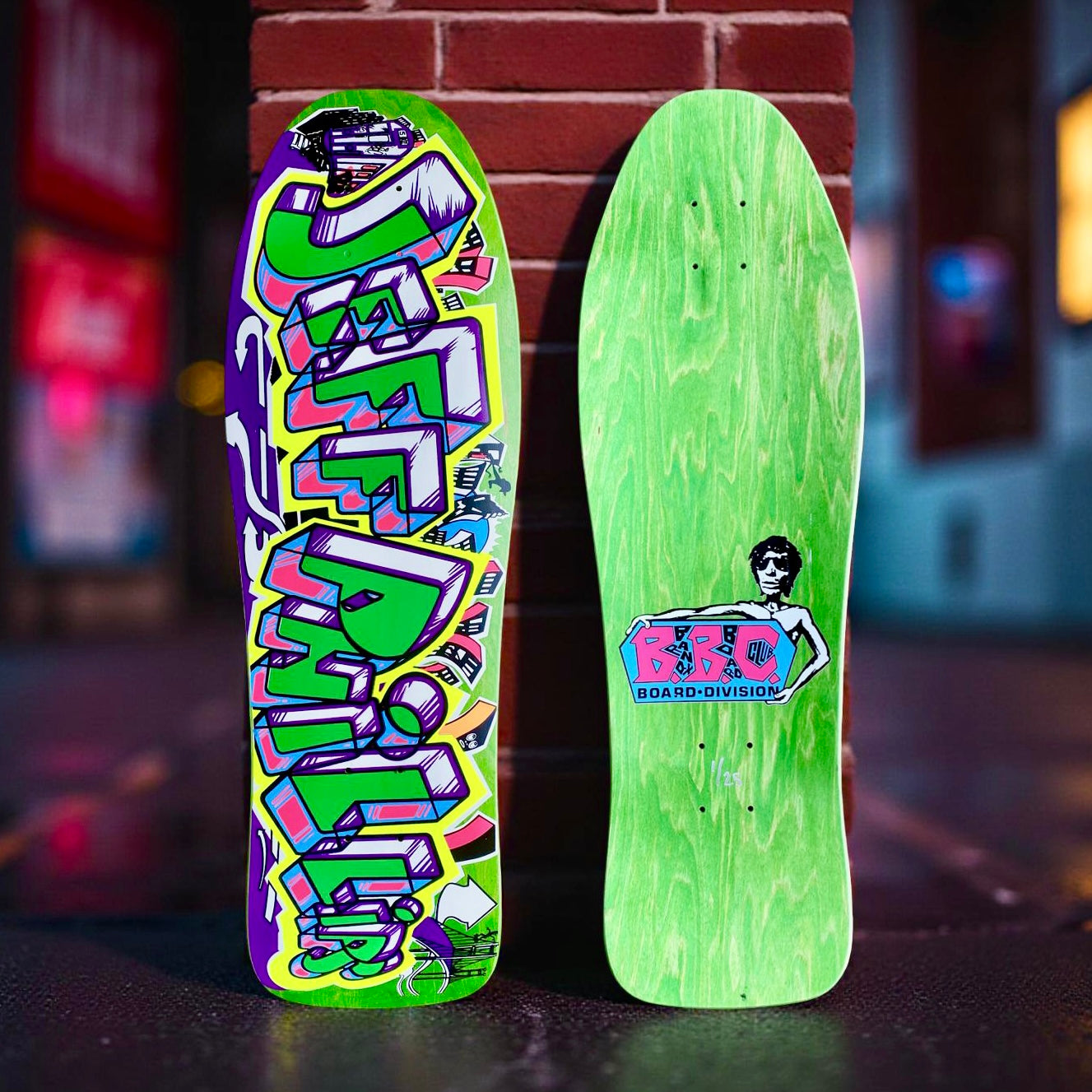 Jeff Phillips GRAFFITI Limited Edition, HAND PAINTED BBC Deck (1 of 25)