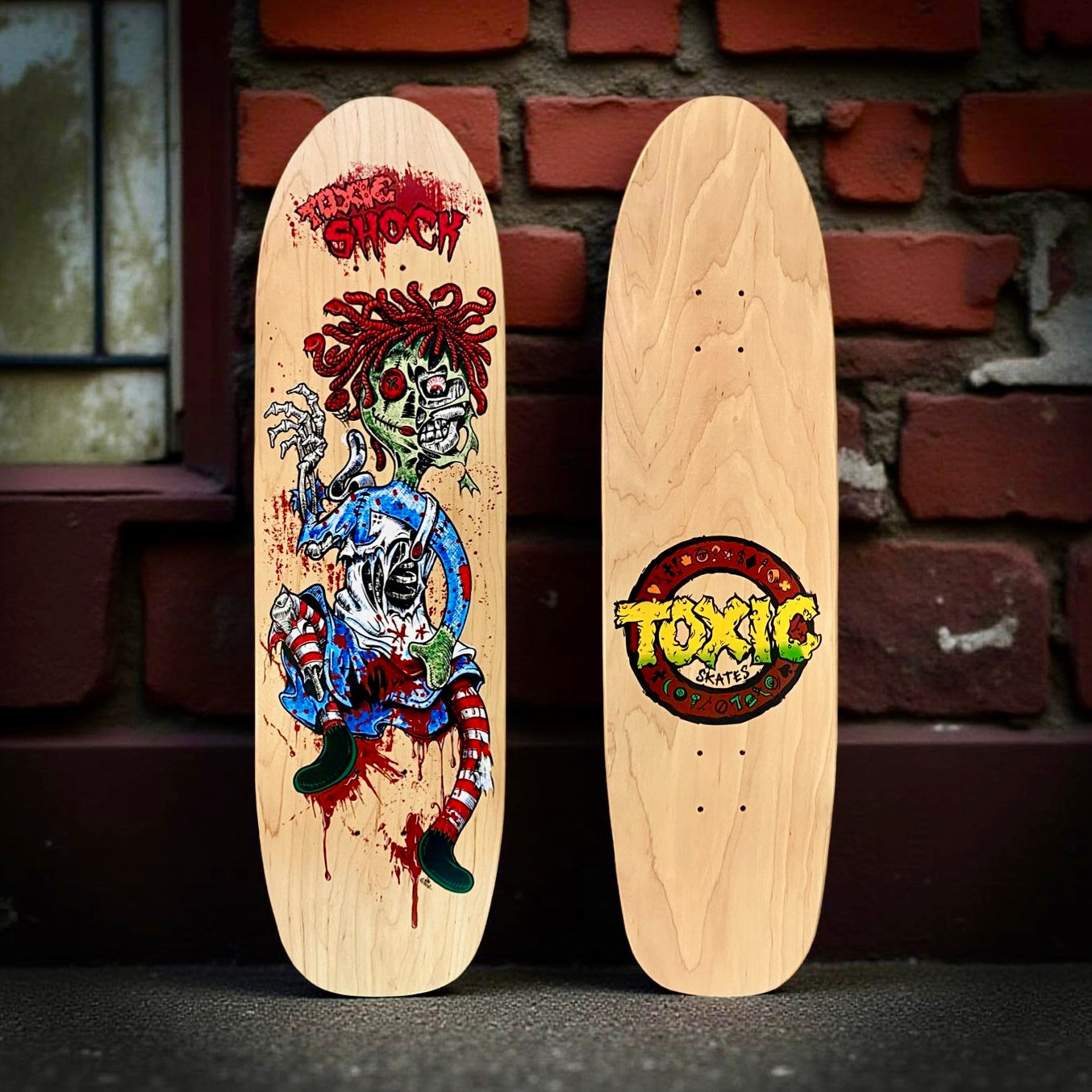 Toxic Shock Bullet-Pig Deck 9.1"x33.25” HAND-PAINTED