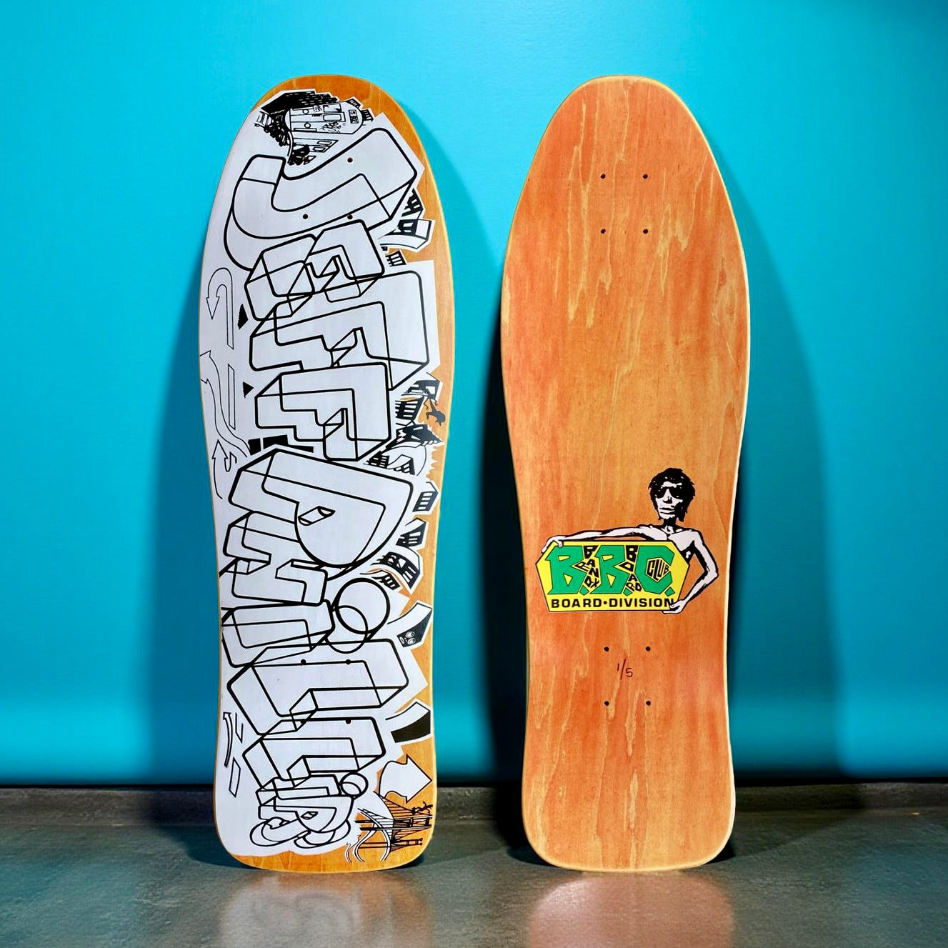 Jeff Phillips GRAFFITI Limited Edition, HAND PAINTED BBC Deck (1 of 5)