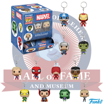 Pop Marvel Mystery Keychain Bobbleheads