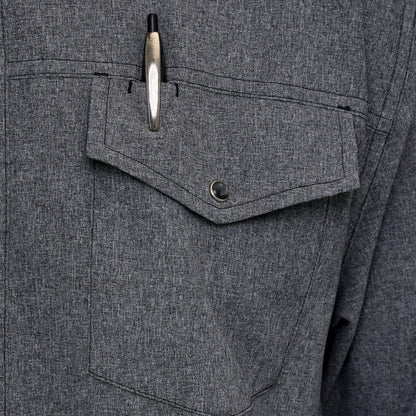Caviar Pearl Snap Shirt | Long Sleeve