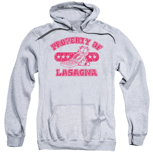 Garfield Property Of Lasagna Mens Hoodie Athletic Heather