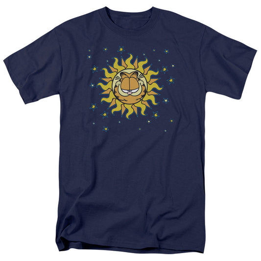 Garfield Celestial Mens T Shirt Navy Officially Licensed
