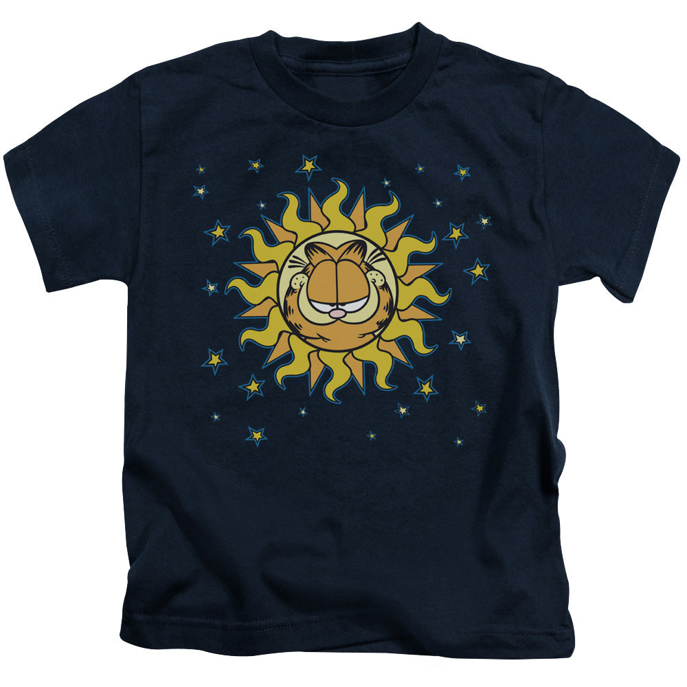 Garfield Celestial Juvenile Kids Youth T Shirt Navy